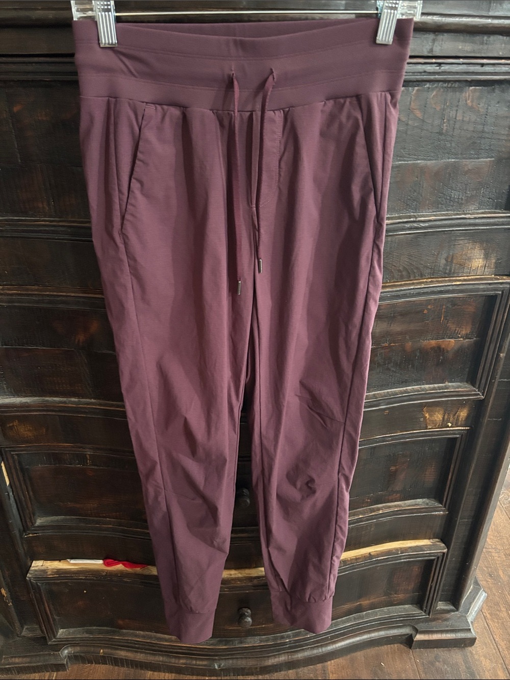 CRZ YOGA Women’s Ripstop Plum Drawstring Joggers